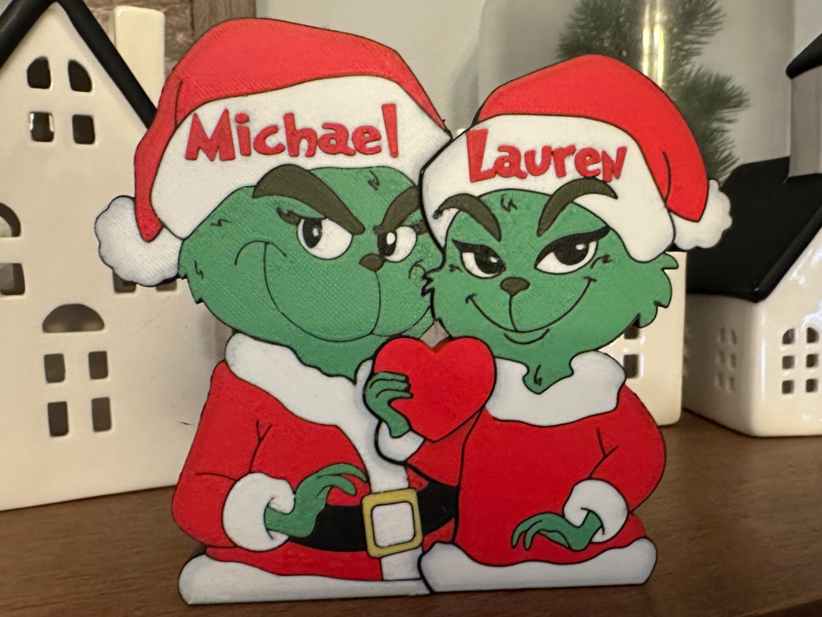 Personalized Grinch Couple Interlocking Puzzle — vue 1