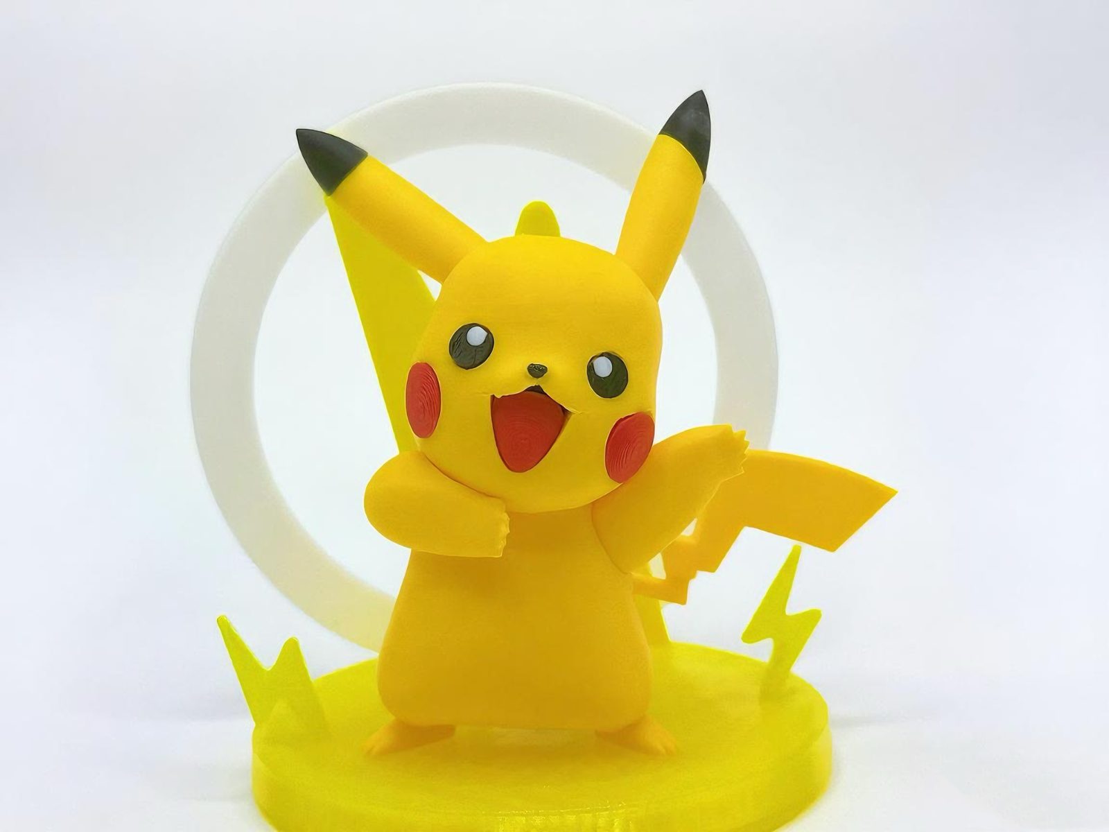 pikachu宝可梦25皮卡丘—欢乐站姿+磁吸灯底座 （无需AMS+配件可选） — vue 1