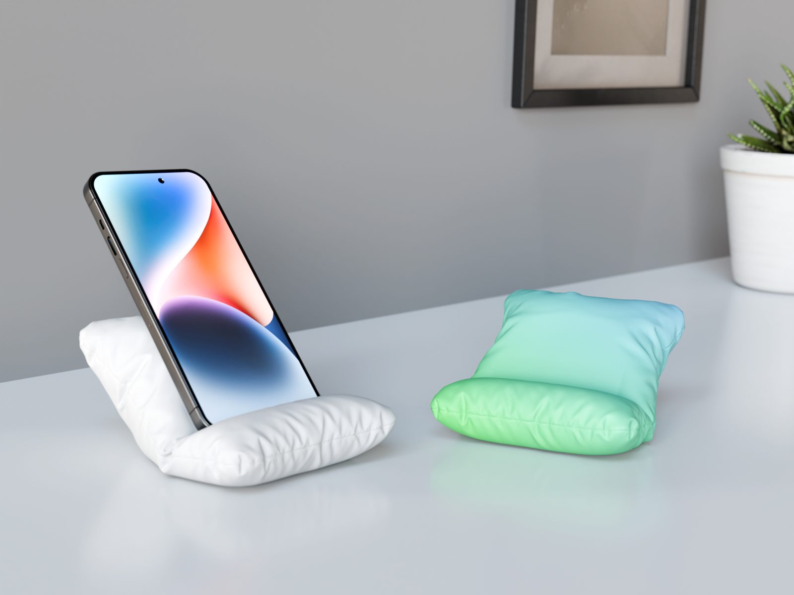 Pillow Phone holder — vue 1