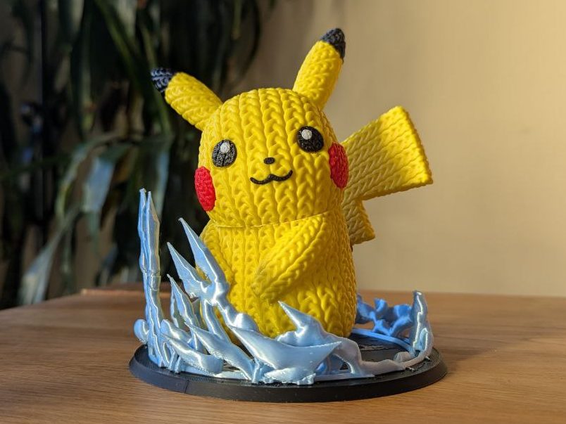 Pokemon Pikachu Diorama for Knitted Pikachu Figure — vue 1