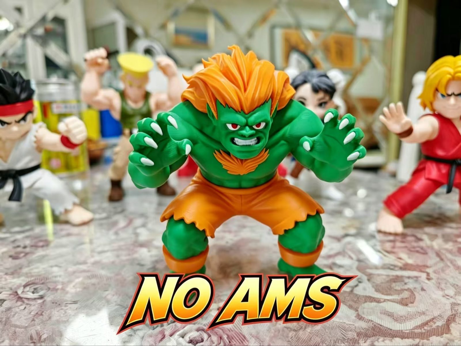 Q版街头霸王 布兰卡 Blanka 分件打印 （无需AMS） — vue 1