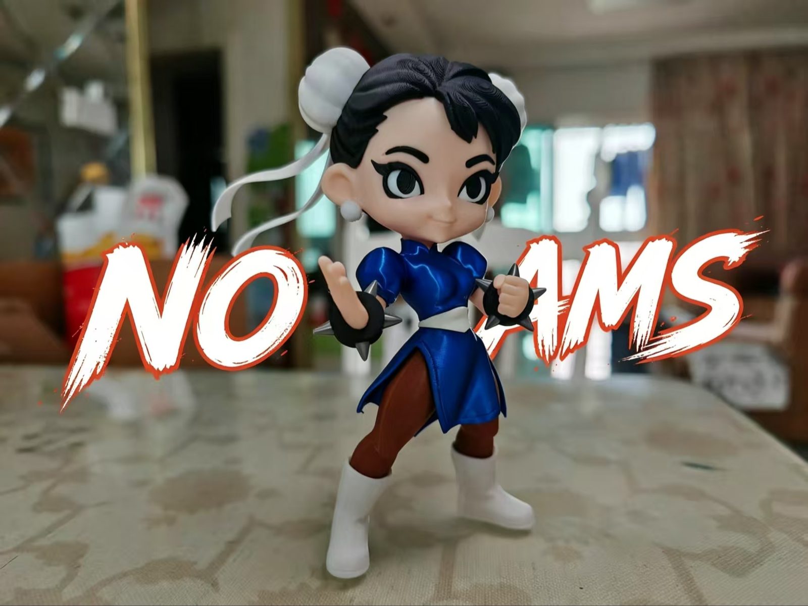 Q版街头霸王 春丽 Chun-Li 分件打印 （无需AMS） — vue 1