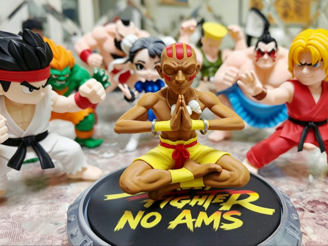 Q版街头霸王 达尔西姆 Dhalsim 瑜伽大师 分件打印 （无需AMS） — vue 1