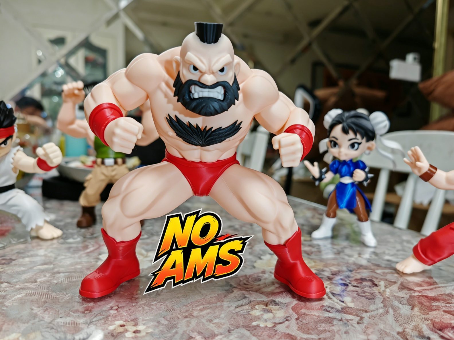 Q版街头霸王 桑吉尔夫 Zangief 俄罗斯壮汉 分件打印 （无需AMS） — vue 1