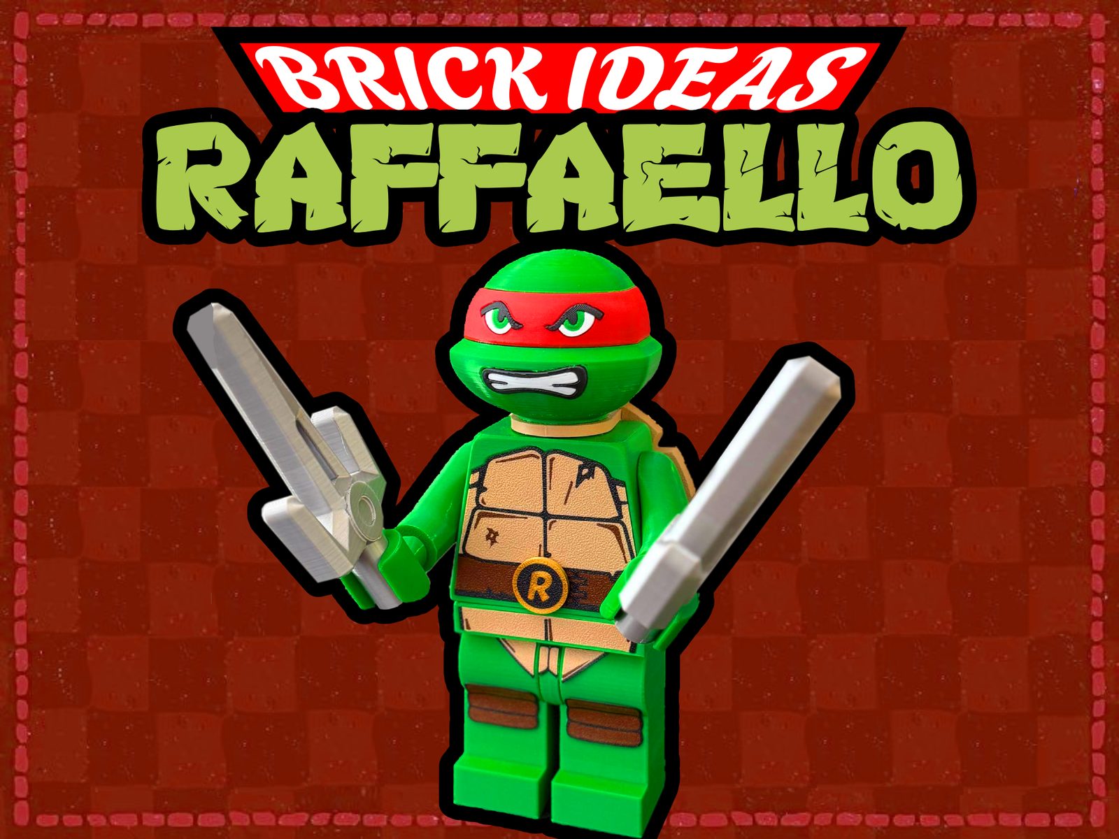 Raffaello NinjaTurtles brick-style - 500% — vue 1
