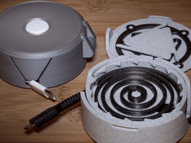 Retractable Cable Organizer - With Stop — vue 1