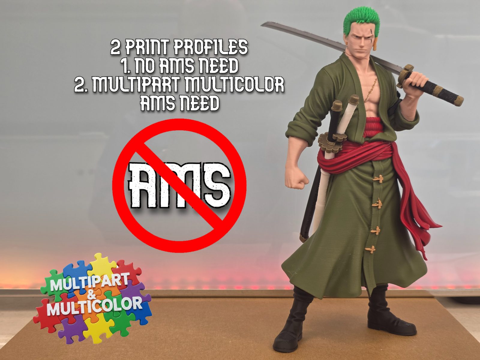 Roronoa Zoro / & MULTICOLOR MULTIPART — vue 1
