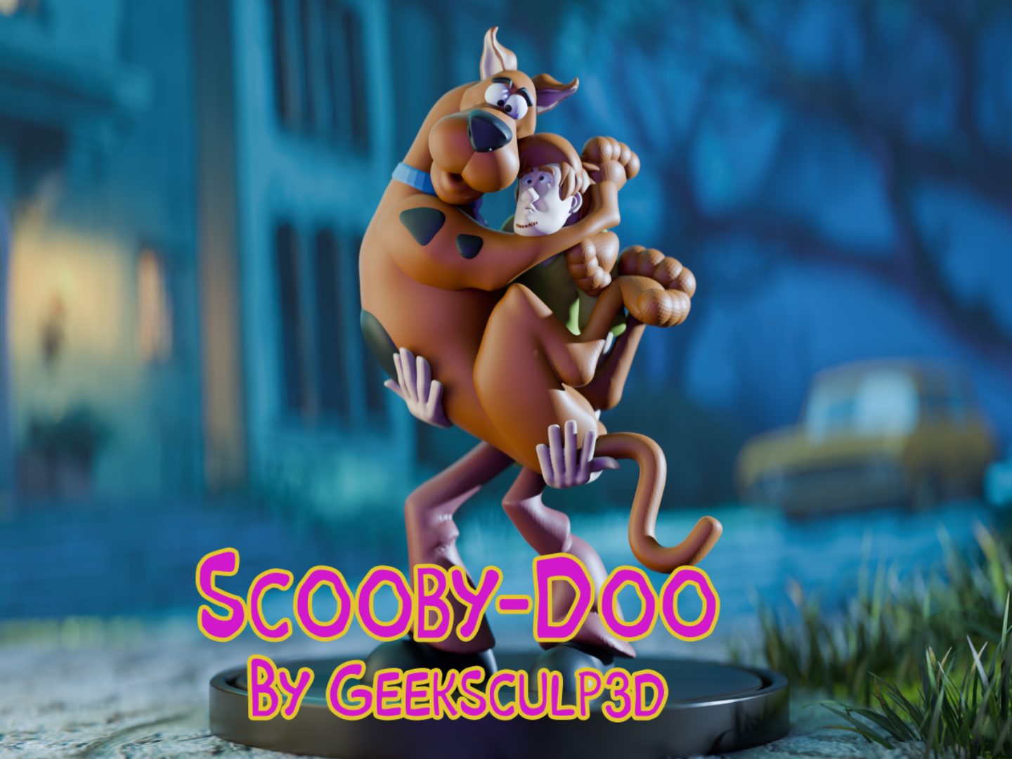 Scooby-Doo and Shaggy Collectible Fan Art Figurine — vue 1