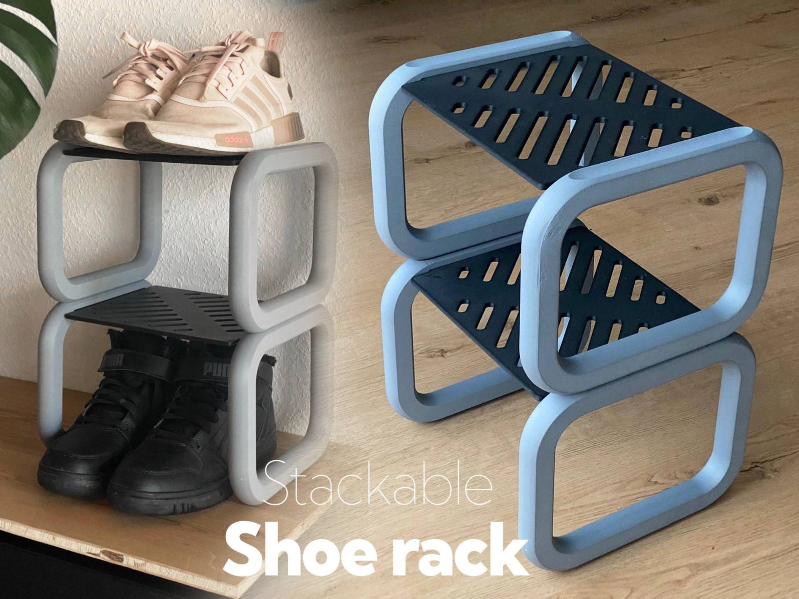 Shoe Rack Stackable — vue 1