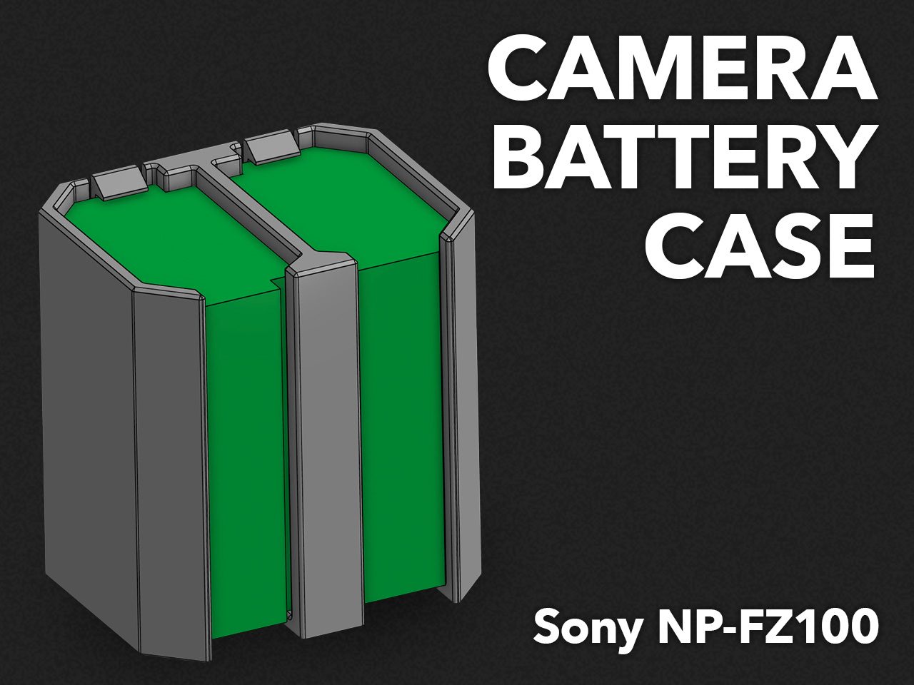 Sony NP-FZ100 Camera Battery Case (Dual Slot) — vue 1