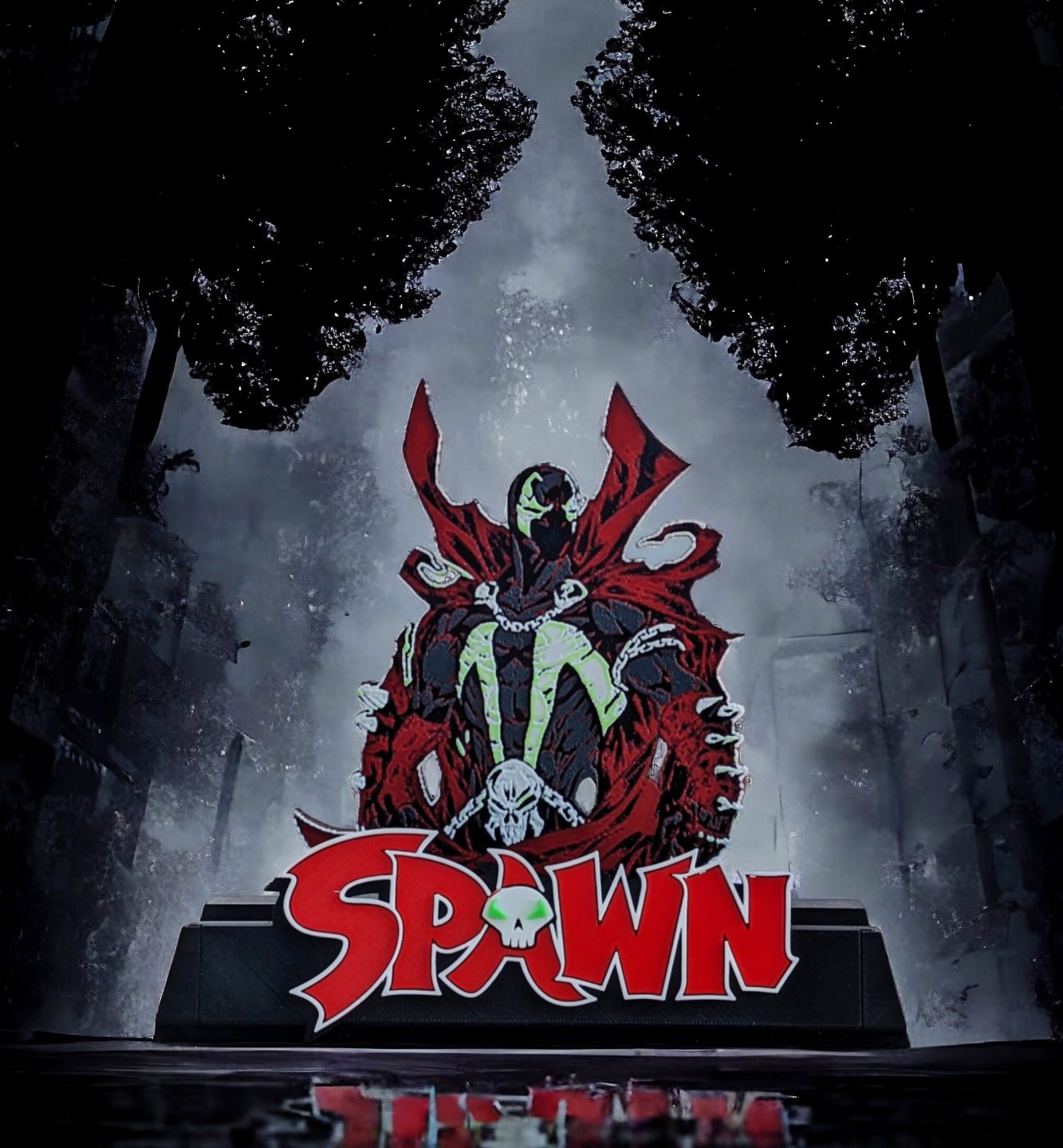 Spawn Comic Book Stand -Fits Graded and Raw Comics - Wall Mountable — vue 1
