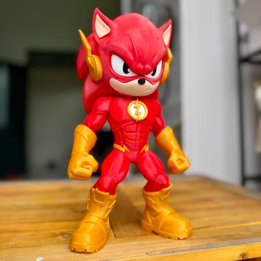 Speed Force Sonic - sonic x flash Fan art — vue 1