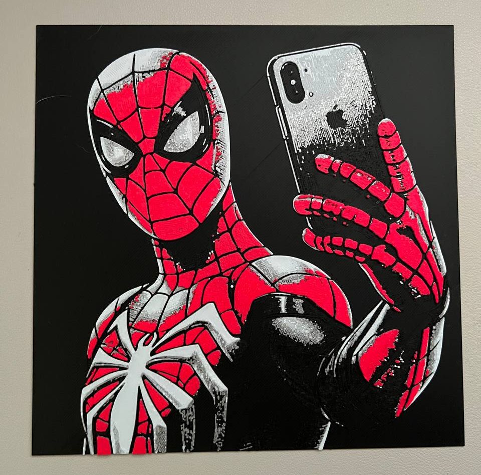 spiderman selfie hueforge — vue 1