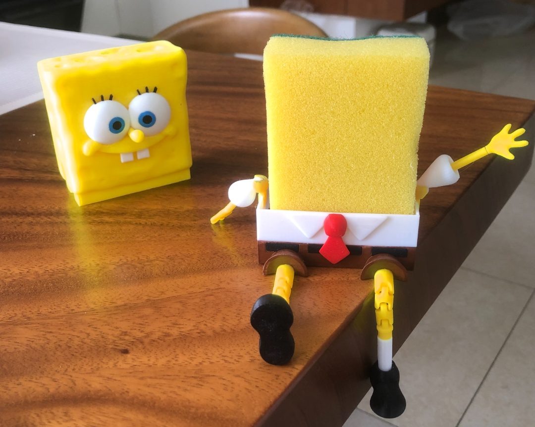 海绵宝宝海绵盒 SpongeBob sponge holder — vue 1