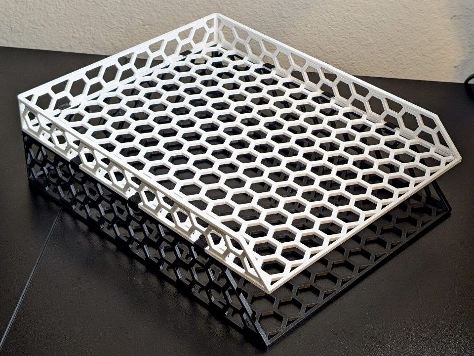 Stackable Letter Sized Paper Holder Tray Organizer — vue 1