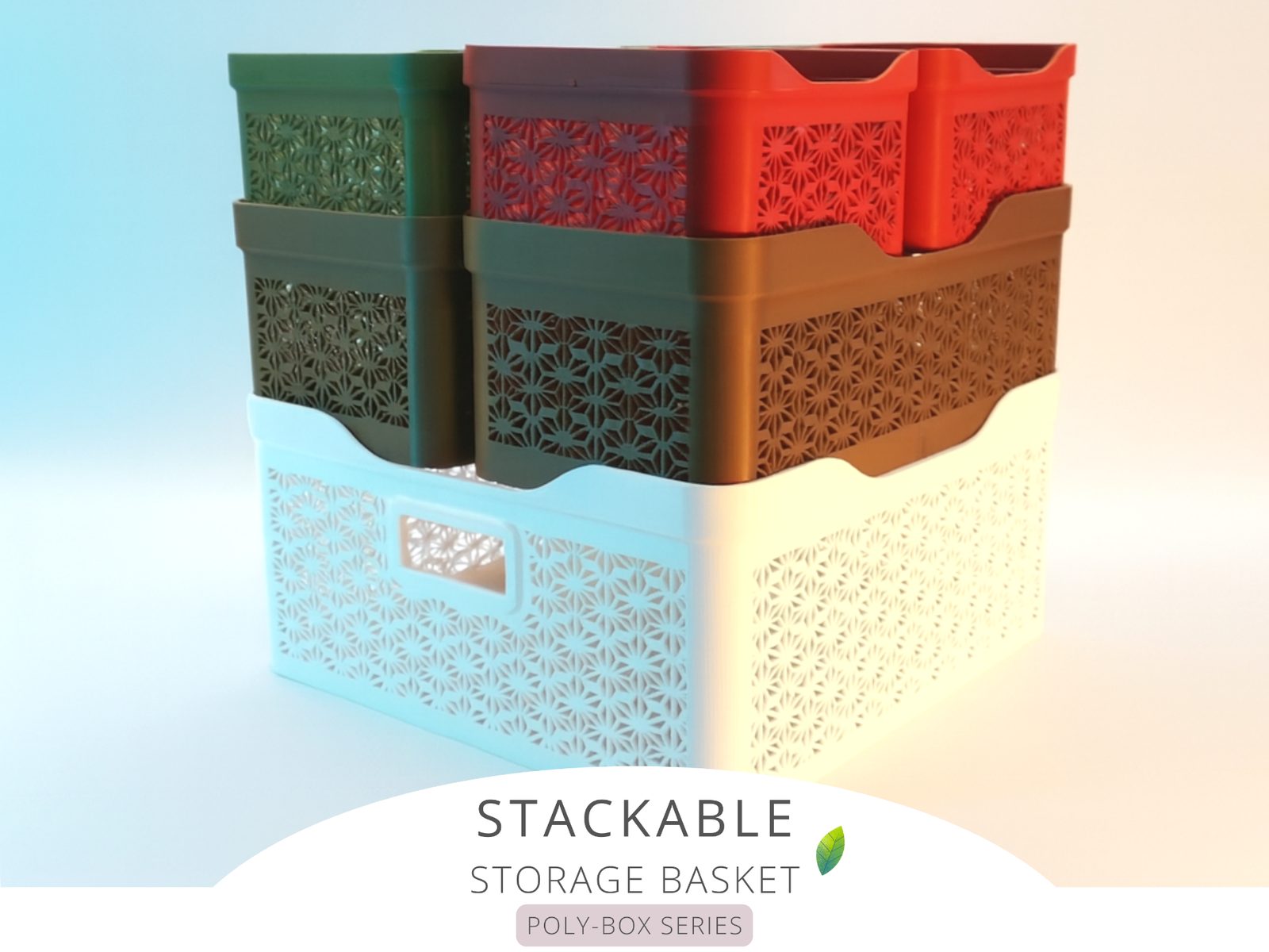 Stackable Storage Baskets — vue 1