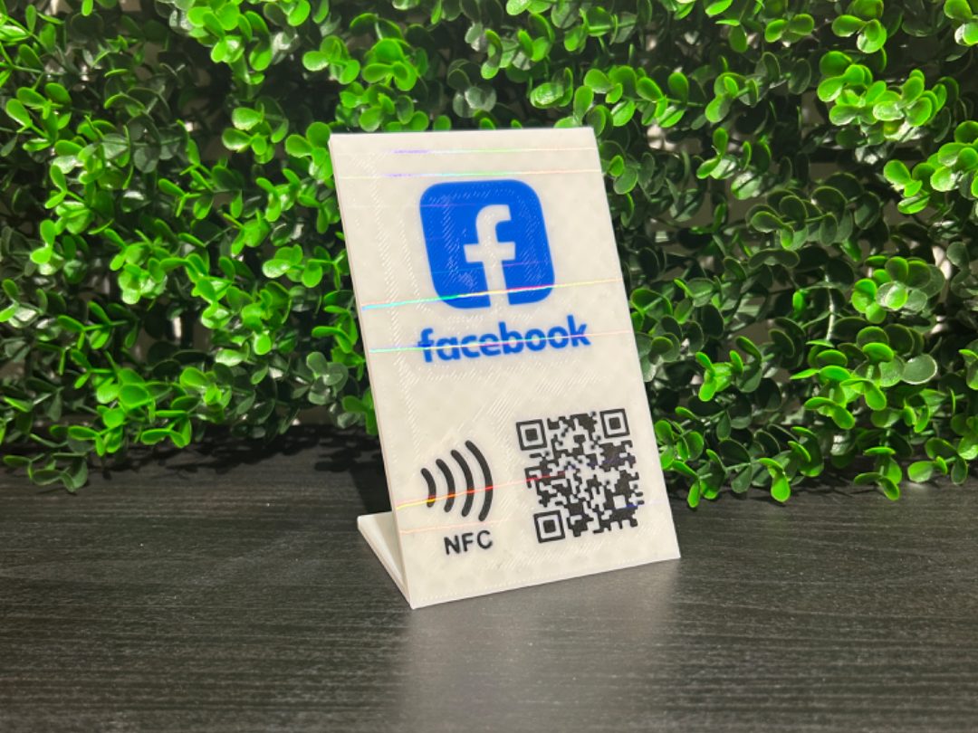 STAND QRCODE/NFC CARD FACEBOOK EDITABLE — vue 1