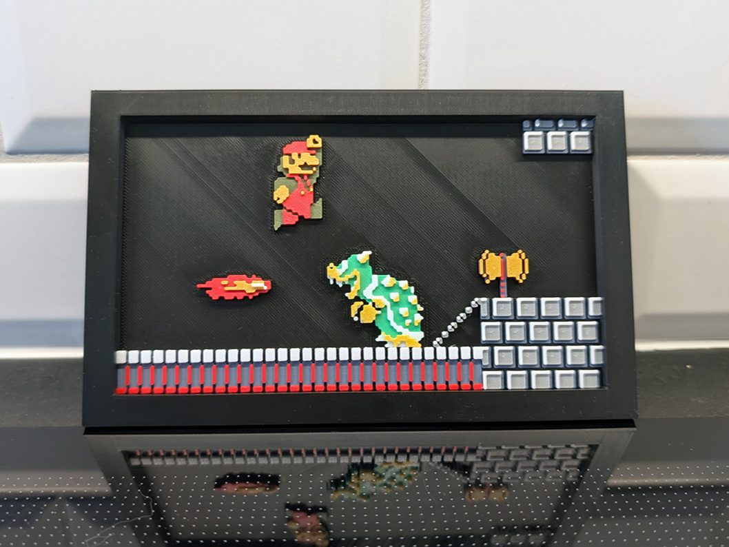Super Mario Bros. - Bowser Bridge Wall Art — vue 1