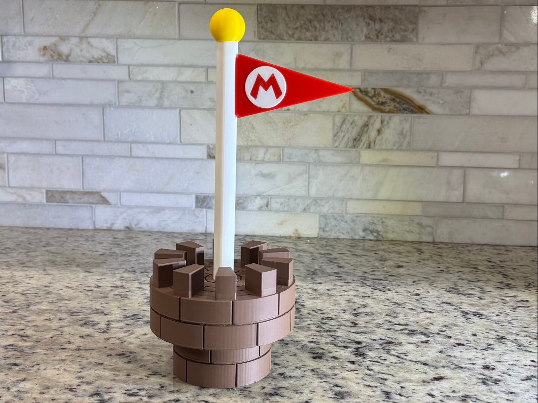 Super Mario Goal Flag Multipart — vue 1