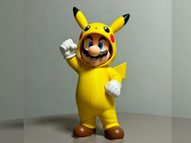 Super Mario in Pikachu outfit — vue 1
