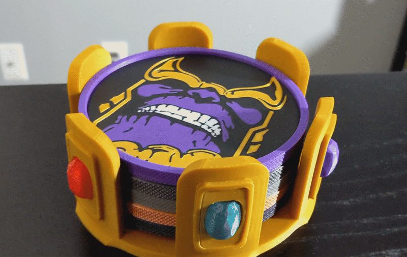 Superhero Stackable Coasters — vue 1