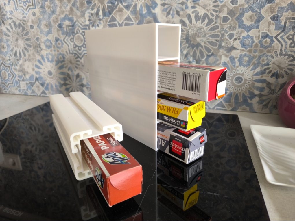 support rangement alu, film étirable, cuisson — vue 1