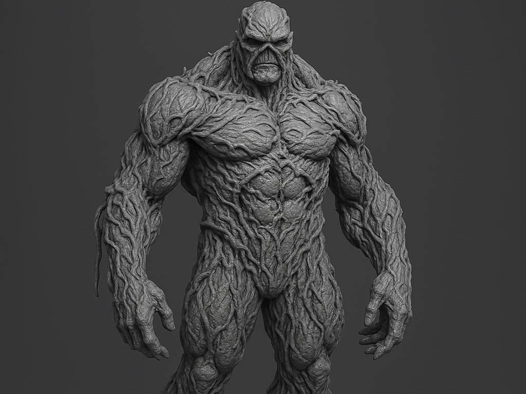 Swamp Thing Comic Statue — vue 1