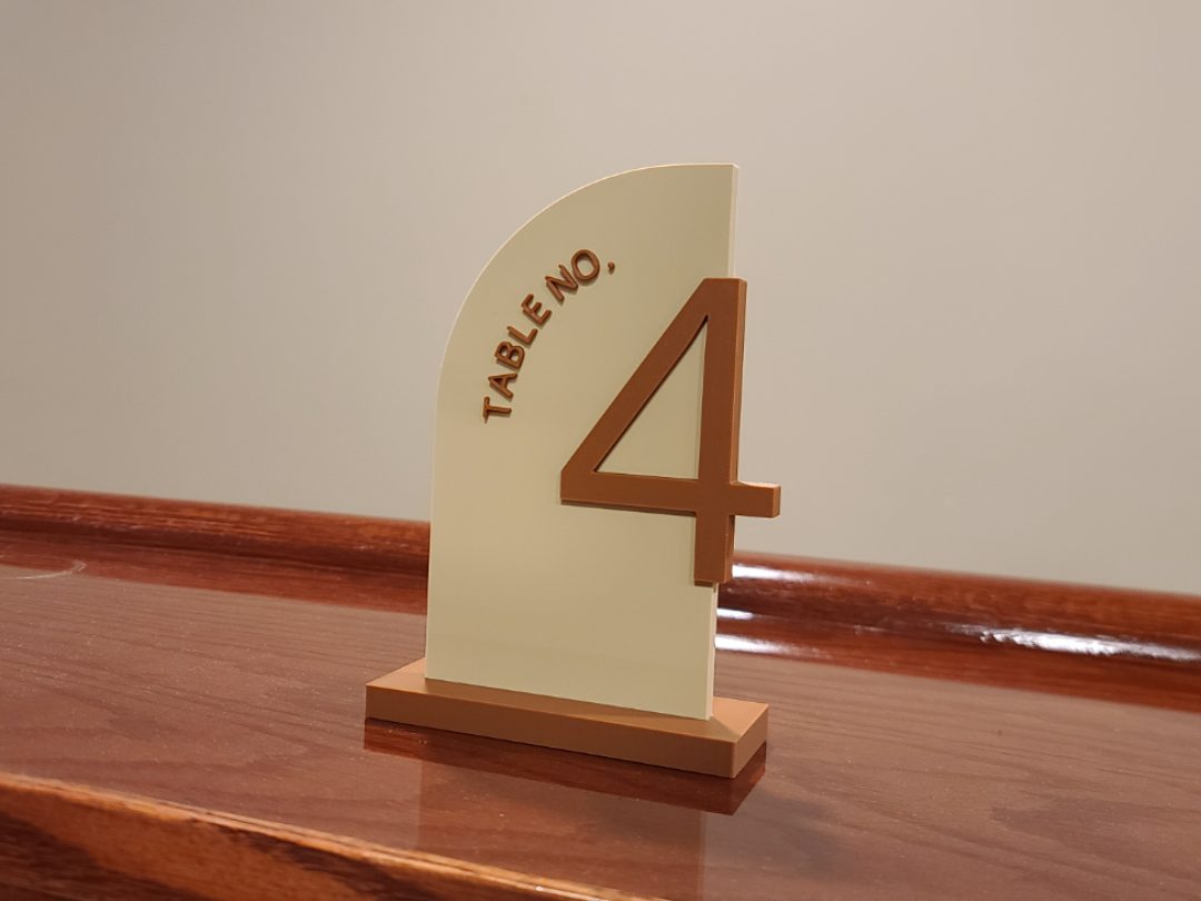 Table Numbers — vue 1
