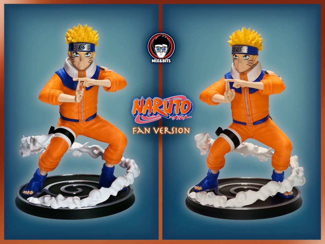 Thank you 6K!!! Naruto fanart (about 25 cm tall) — vue 1