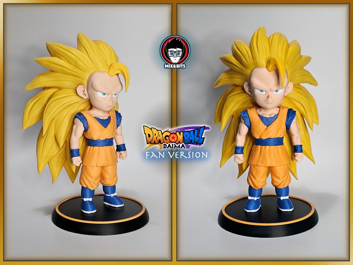 Thanks 14k! Goku kid SSJ3 Daima (20 cm tall) — vue 1