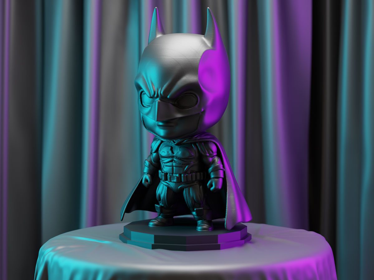 The Dark Knight Batman Inspired Chibi Figure — vue 1