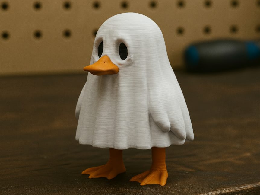 The Ghost Duck - Halloween 3D Statue — vue 1