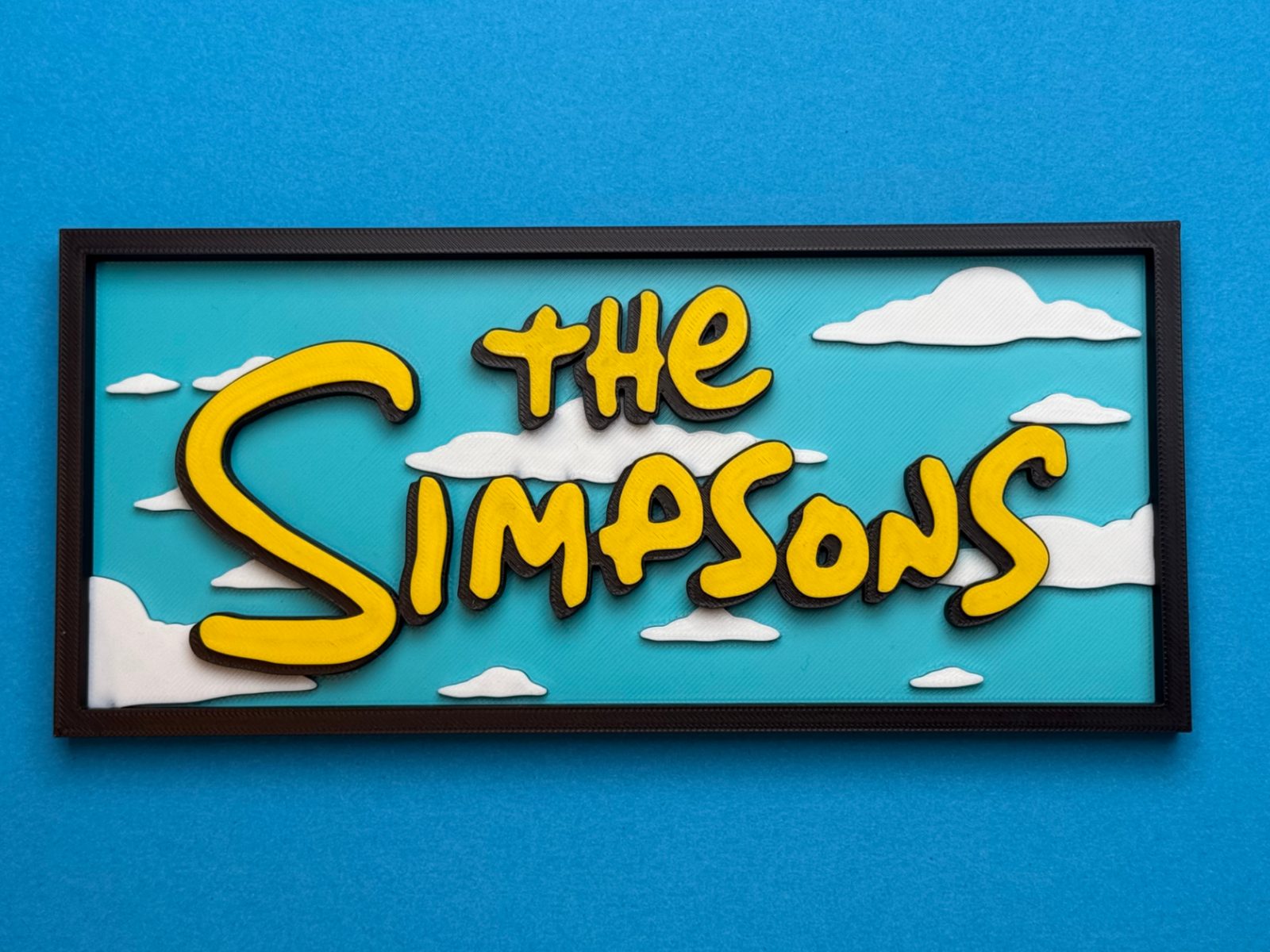 The Simpsons Logo with emboss letters — vue 1