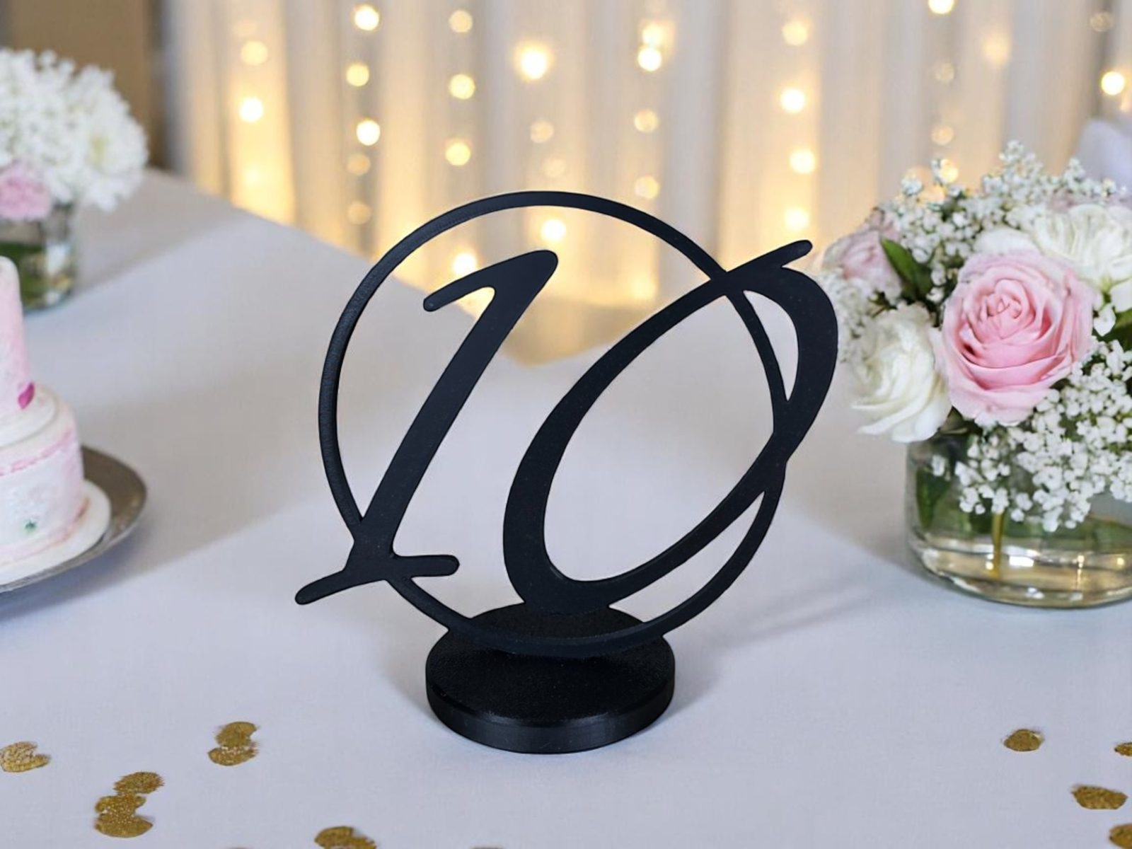 Tischnummern mit Gewichten für Hochzeiten — vue 1
