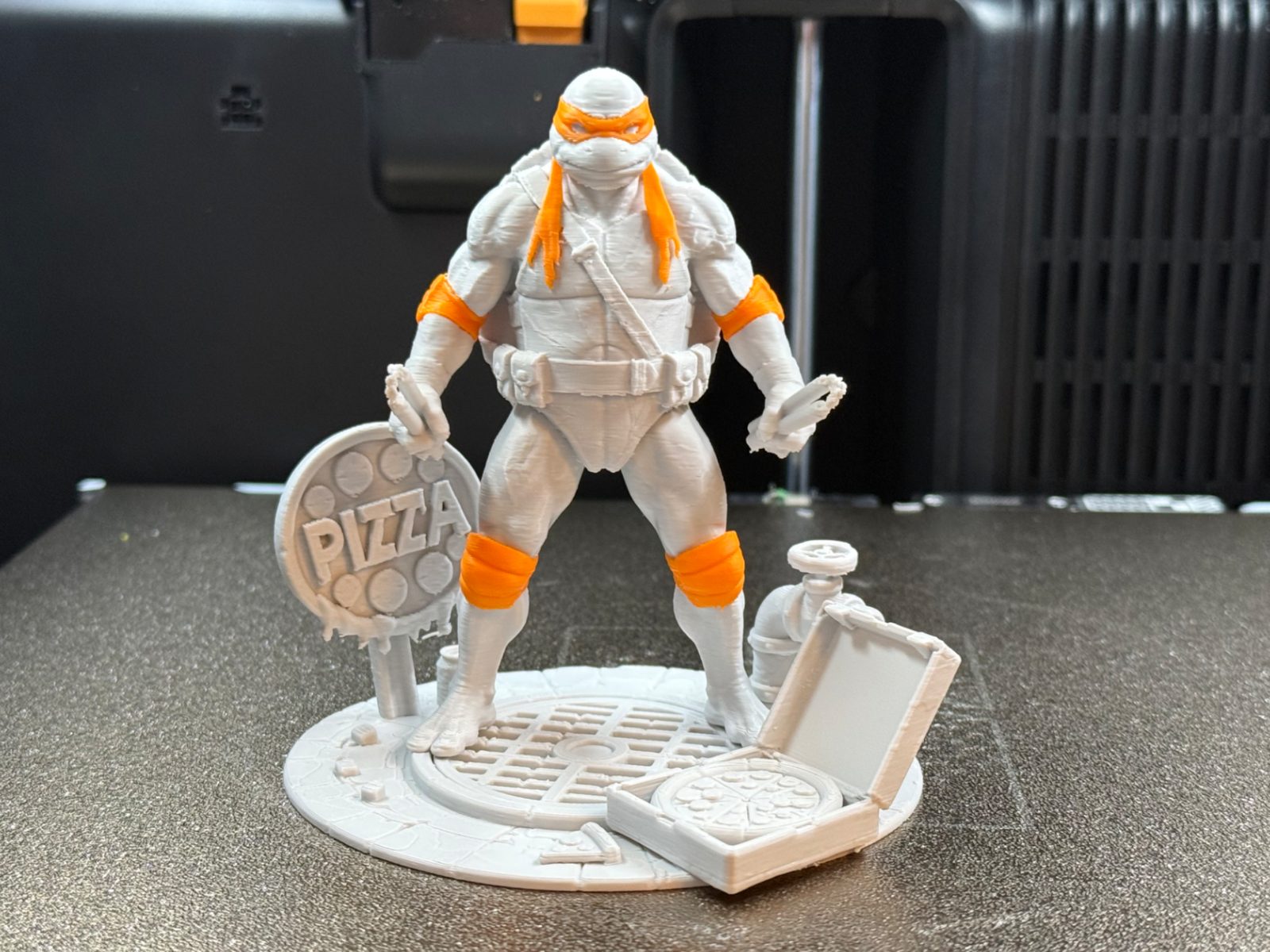 TMNT Michelangelo Sketch Statue Dual ColorOptional — vue 1