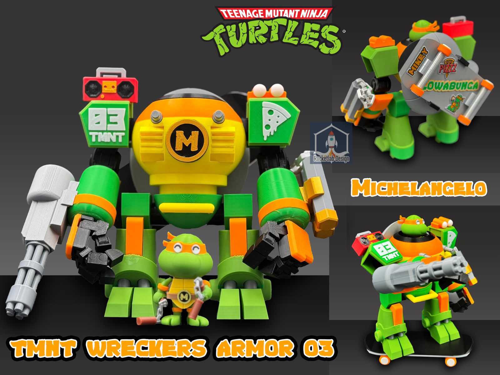 TMNT Wreckers Armor 03 - Michelangelo — vue 1