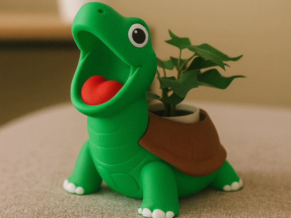 Turtle Succulent Vase — vue 1