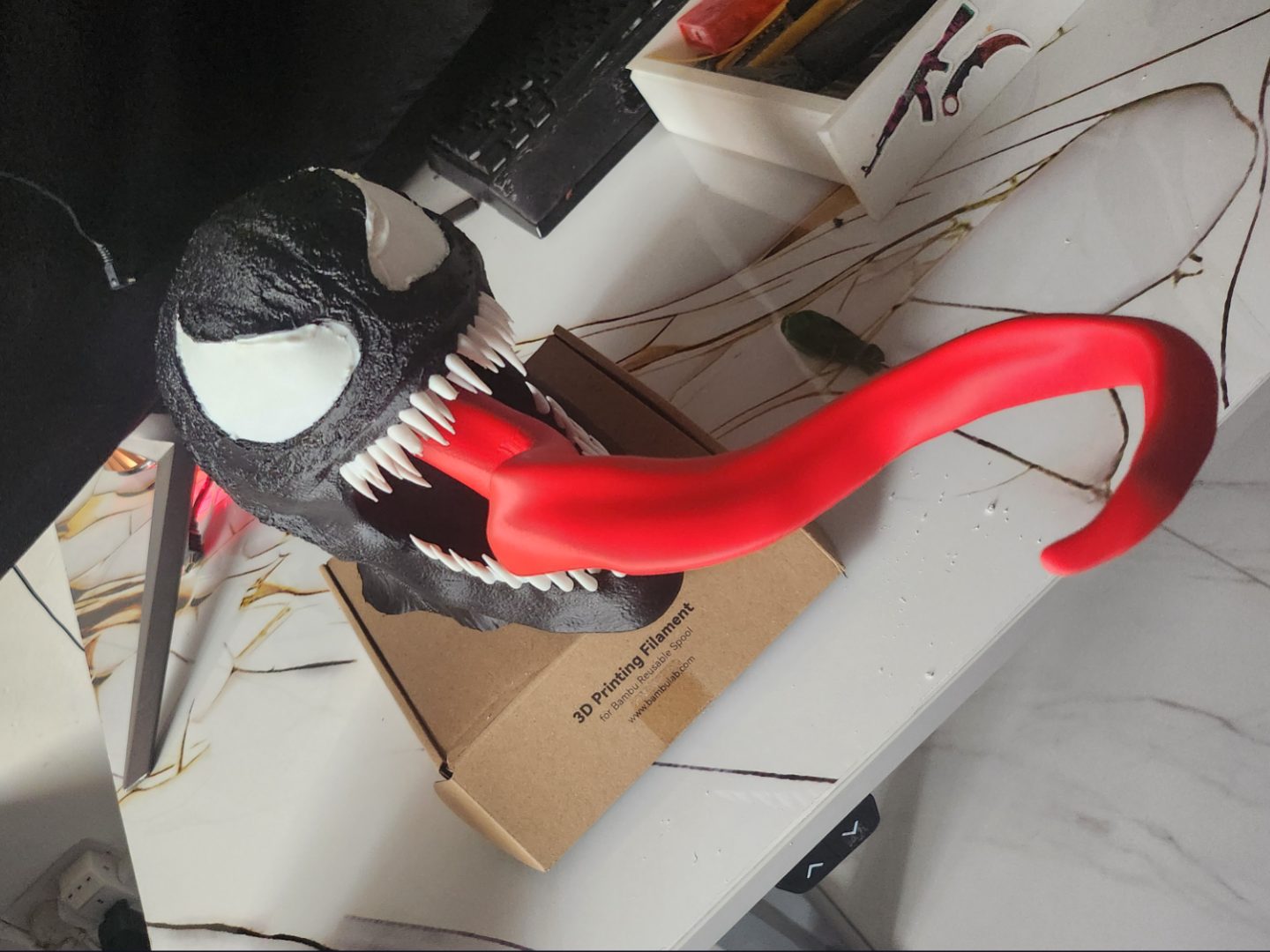 Venom Head Bust AMS Ready Hyper Detailed Print — vue 1
