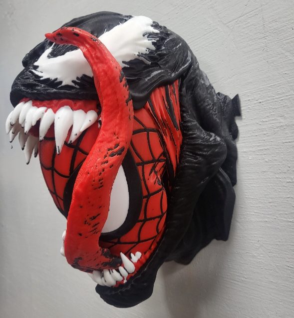venomized spiderman multicolor bust — vue 1