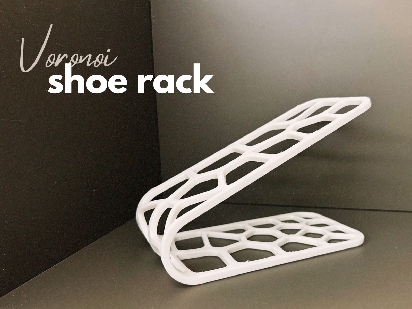 Voronoi Shoe Rack — vue 1