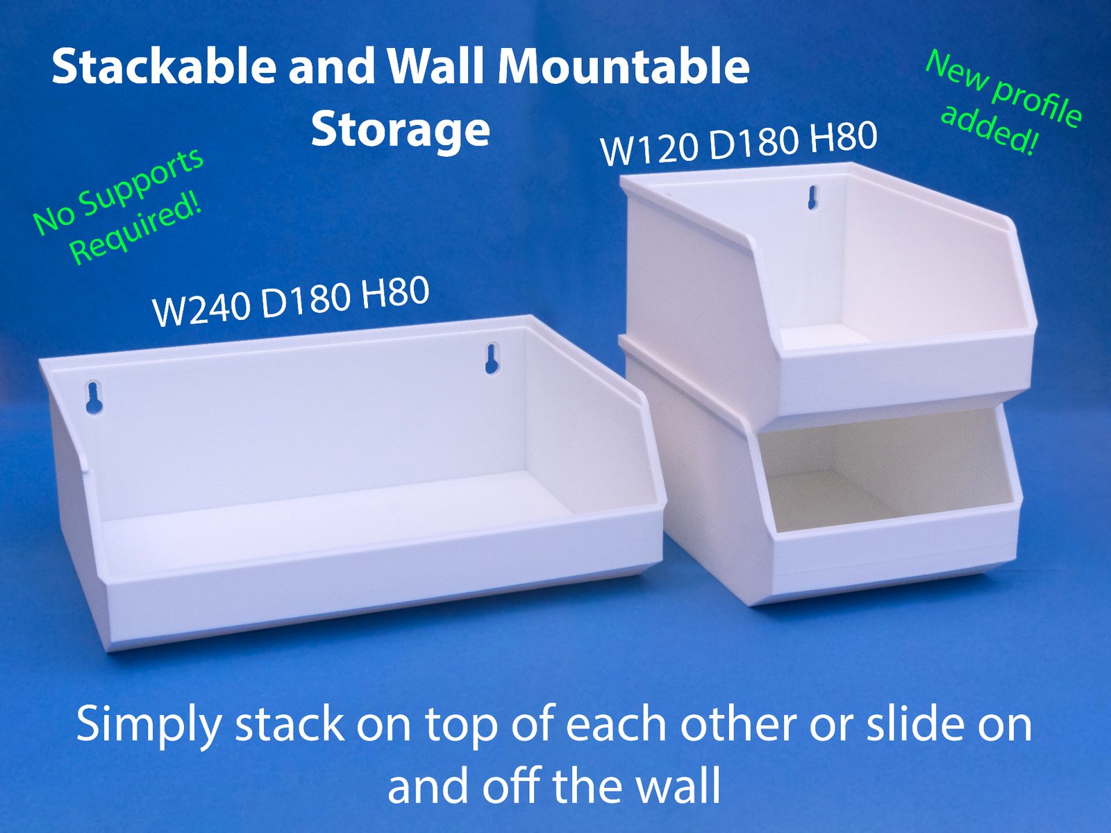 Wall Mountable Stackable Storage — vue 1