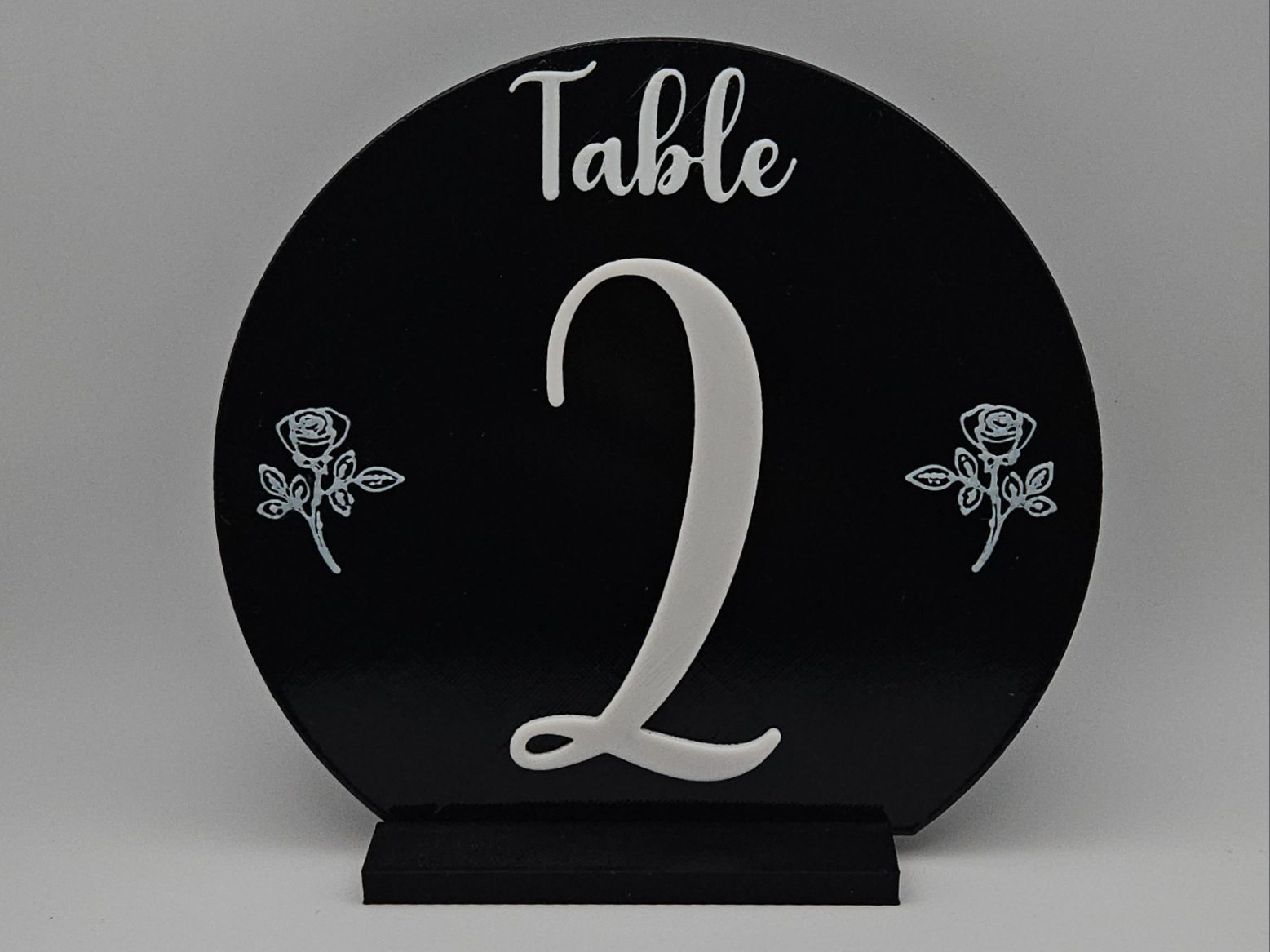 Wedding table numbers (round) — vue 1